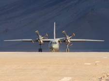 The first An-32 to land at Nyoma
